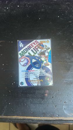 Luffy x Dodgers Card