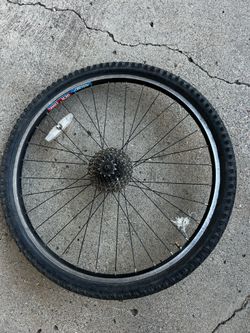 26” MTB Rear Wheel Ritchey OCR Comp Rim Freewheel Tire Mountain Bike Rear