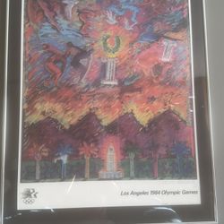 Carlos Almaraz Póster for the 1984 Los Angeles Olympic Games.  