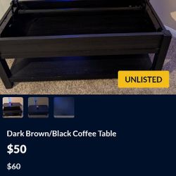 Coffee Table With Inside Compartment