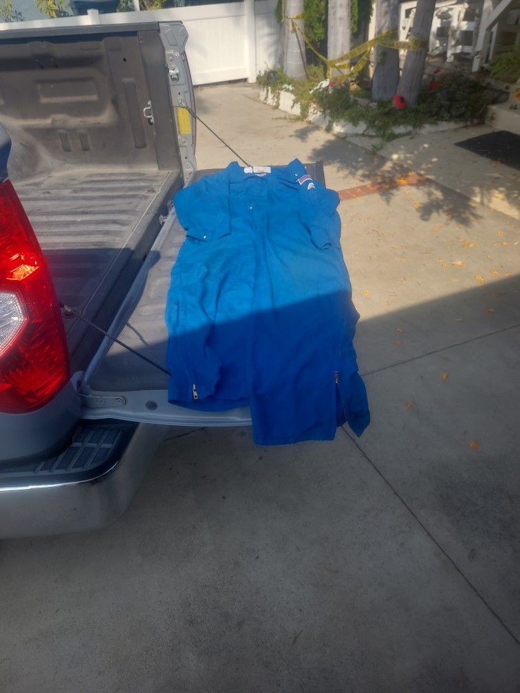 3x Size Coveralls Zipper Chest And Legs