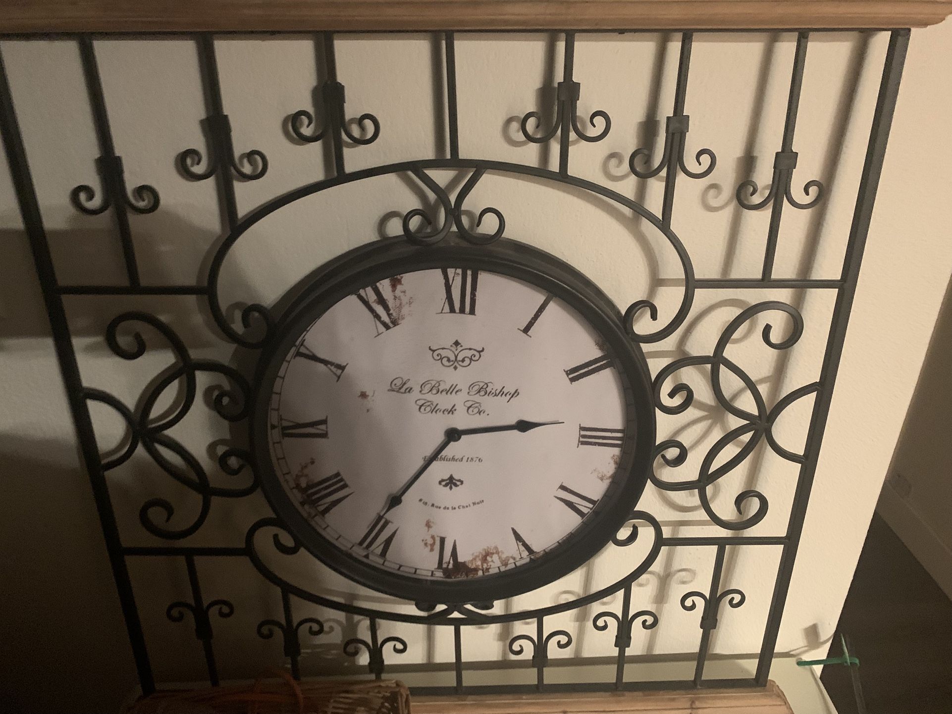french wall clock