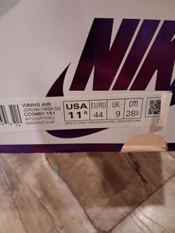 1985 Retro Purple & White Jordan's.  NEW