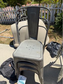4 commercial grade outdoor patio chairs