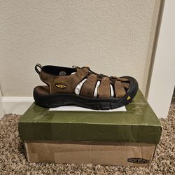 KEEN Newport Leather Sandals Bison Men's Size 14