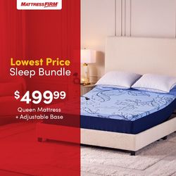 Skye Medium hybrid and free heads up adjustable base 499.99