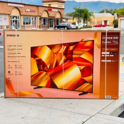 75 “ Samsung Smart 4K Crystal HDR Tv