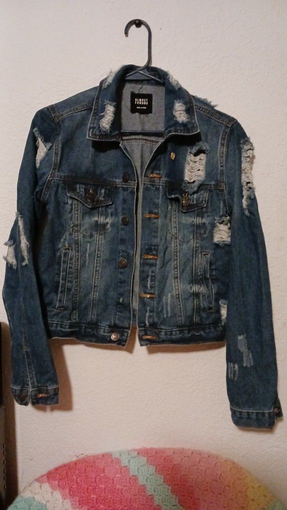 Almost Famous Wemons Blue Jean Jacket, M