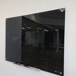 Glass Black writing Bard