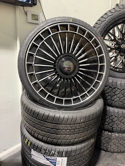 22'' inch Giovanna Gloss Black Wheels S550 SClass wheels Mercedes Benz Rims
