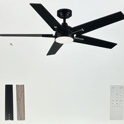 52” Smart Ceiling Fan With Light & Remote 