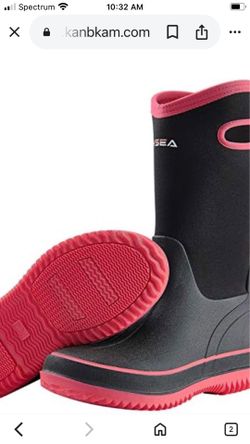 HISEA WOMENS  RAIN BOOTS  SIZE  11
