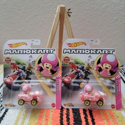 Hot Wheels Mario Kart Toadette Birthday Girl - Brand New Sealed 