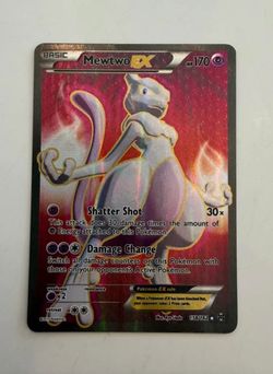 Pokémon Mewtwo EX Breakthrough Ultra Rare Foil Psychic Basic 158/162 170 HP Card