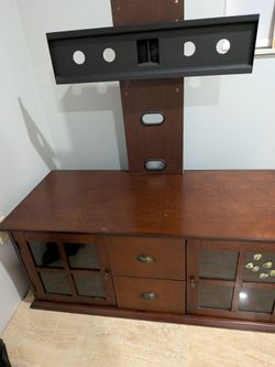 Free Wood TV Stand with Mount and Storage
