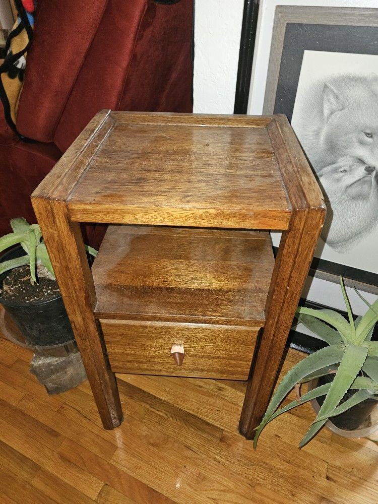 Wood Side Table