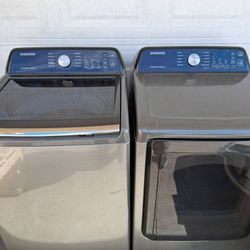 Samsung High Efficiency Energy Saving Gas Dryer And Washer Set (Fully Serviced New Suspension Rods)
