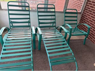 Two Chaise lounges and one chair