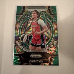 Sonia Citron 12/25 Green Pulsar Prizm Kaleidoscopic Rookie Card