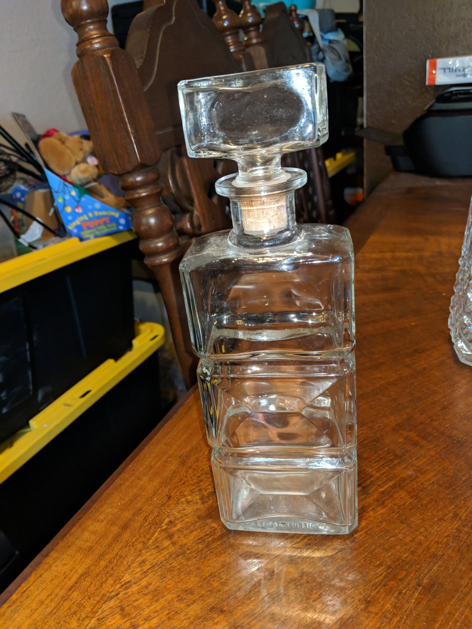 Antique crystal decanter