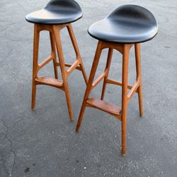 Vintage Mid Century Danish Erik Buch Stools 