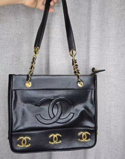 Chanel classic black double C chain bag