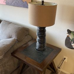 Side Table and Lamp (Two Separate Pieces But A Package Deal