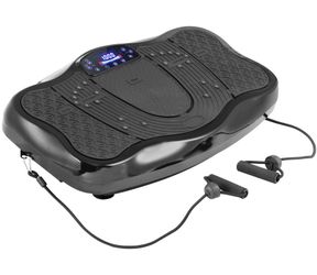 Whole Body Exercise Vibration Platform Plate Fitness Massager Slim Machine Black