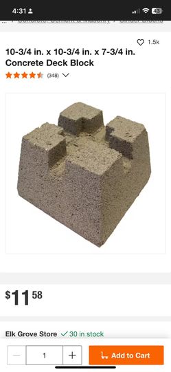 Concrete deck blocks