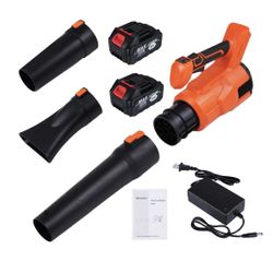 Cordless Leaf Blower and Snow Blower with 2 Batteries - All-Season Lawn