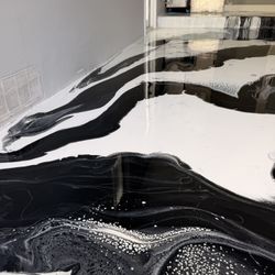 Garage epoxy floor – smooth finish✨