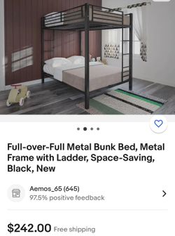 Full Size Metal Bunk Bed