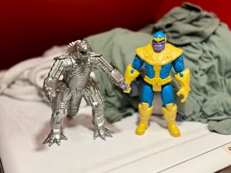 Marvel Thanos and Mechagodzilla Action Figures Set of 2