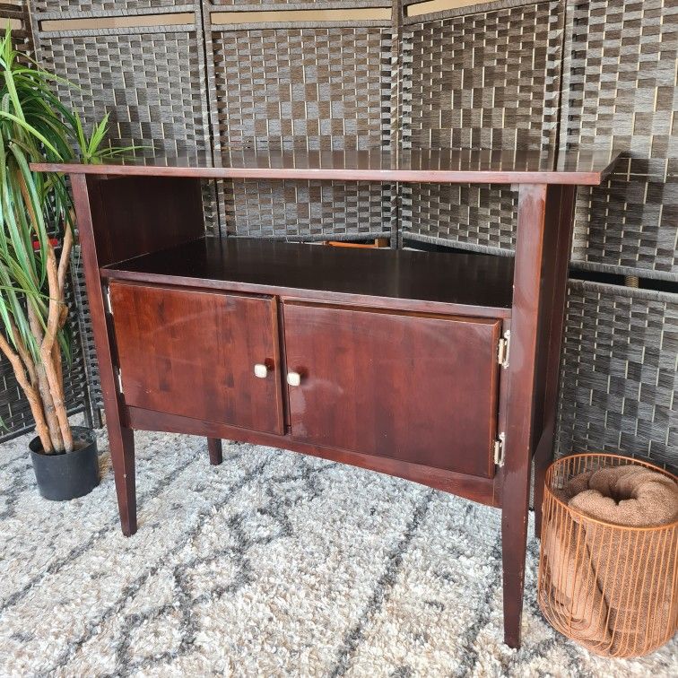 2-Tier Sofa Table w/Cabinet Storage
