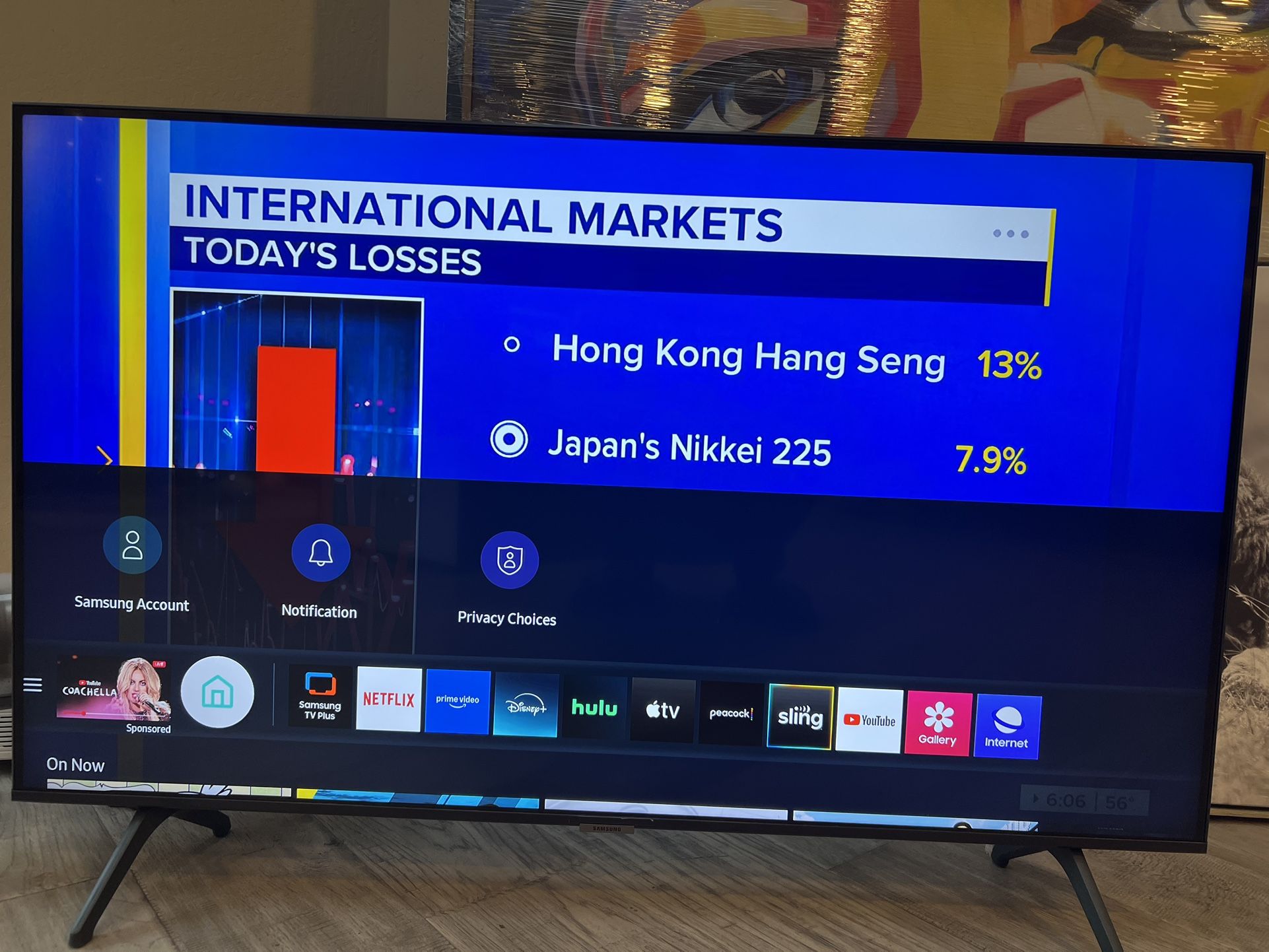 Samsung 4K 43" Model UN43TU700DFXZA