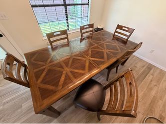 Dining room table + chairs