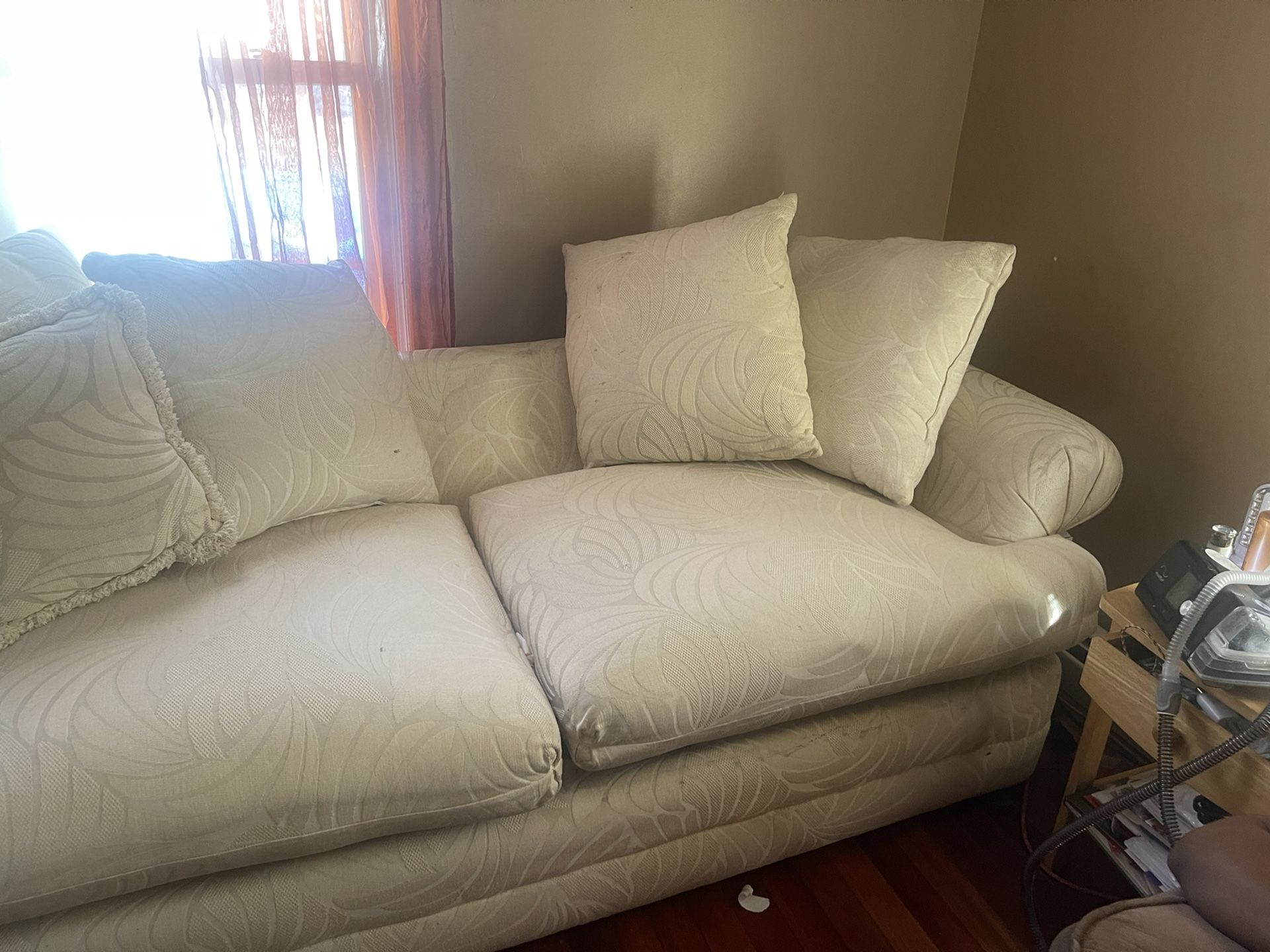 Beige Love Seat