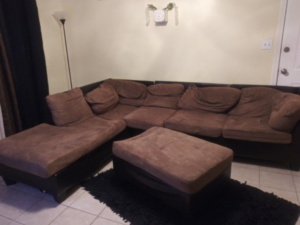 Free Brown Sectional Couch