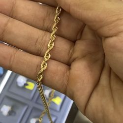 14K Gold Rope Chain 
