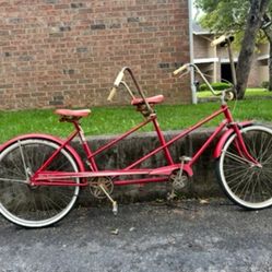 Vintage tandem bike