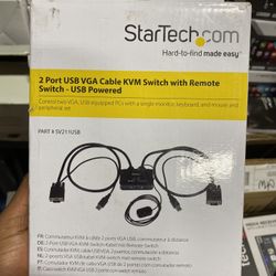 StarTech SV211USB 2 Port VGA Cable KVM Switch