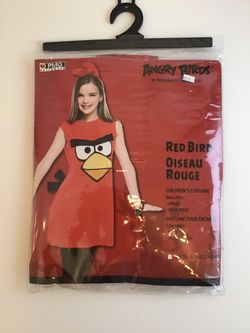 Angry Birds Red Bird costume dress-up Halloween girls size XL 14-16
