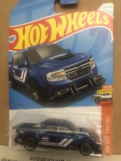 2024 Hot Wheels Blue '22 Ford Maverick Custom 196/250 HW Hot Trucks 10/10