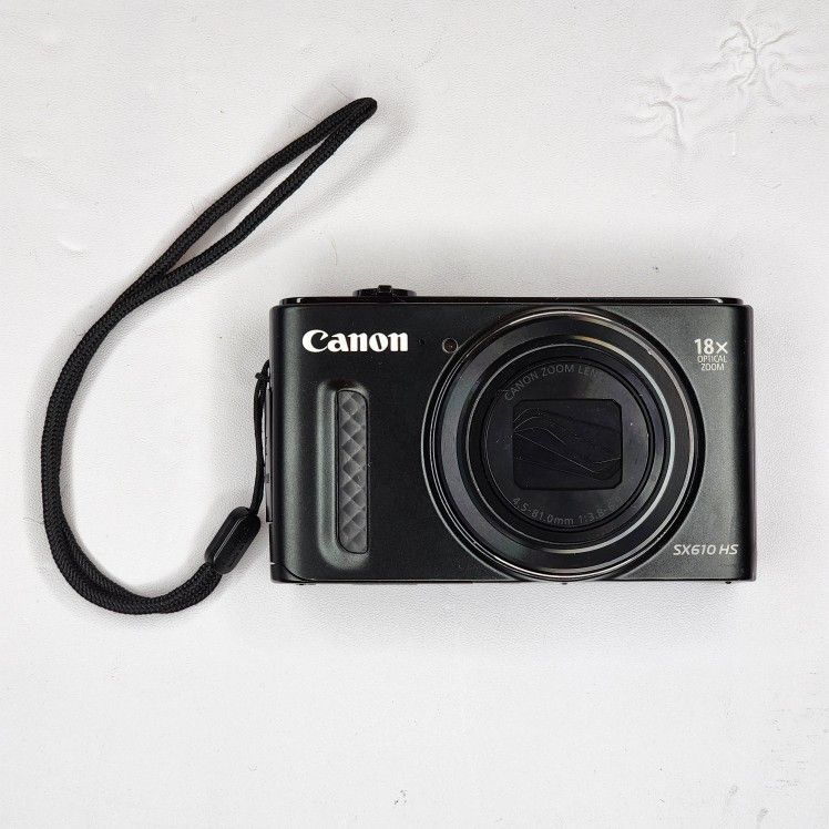 Canon PowerShot SX610 HS 20.2MP Digital Camera WiFi 18x Zoom - Used