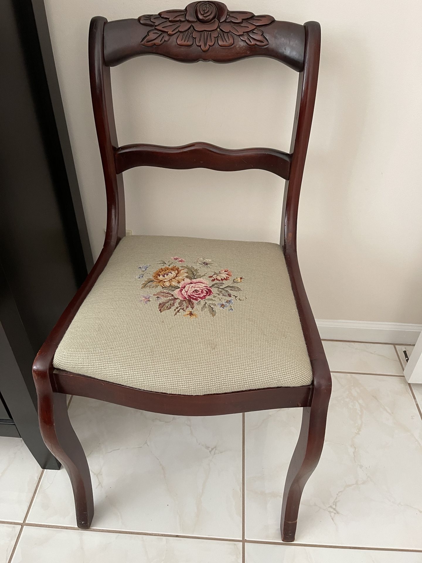 Victorian Style needlepoint Chair