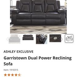 Dual Reclining Electric Sofa With Electric Headrest