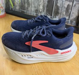 Brooks Women’s Running Shoes Navy/White/Pink Lace-Up US 9