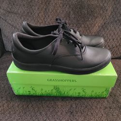 Grasshopper Black Leather Sneaker