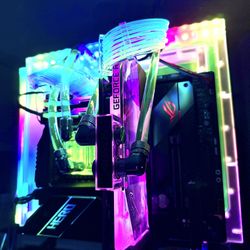 Liquid Water Cooling Gaming PC Desktop — Ryzen 9 5900X / RTX 3080 / 64GB DDR4 / 2TB SSD