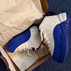 Jordan 12s royal blue & white 2025